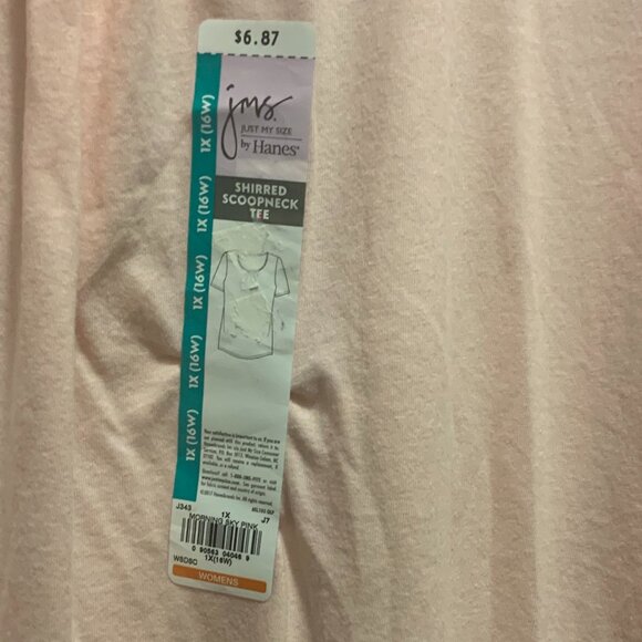 Hanes Just My Size Women's Pink Tee - Picture 3 of 4